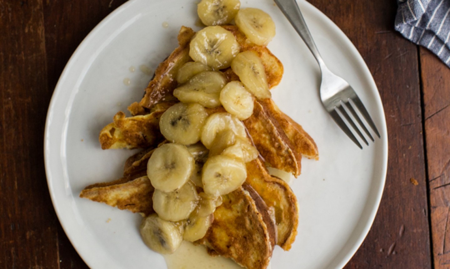 french toast with bananas