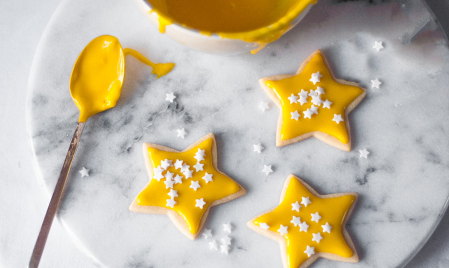 vegan yellow sugar cookie icing