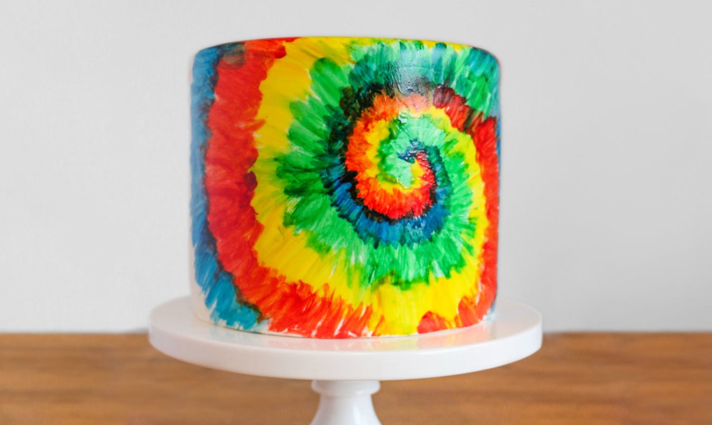 How To Make A Tie Dye Cake Inside And Out Craftsy