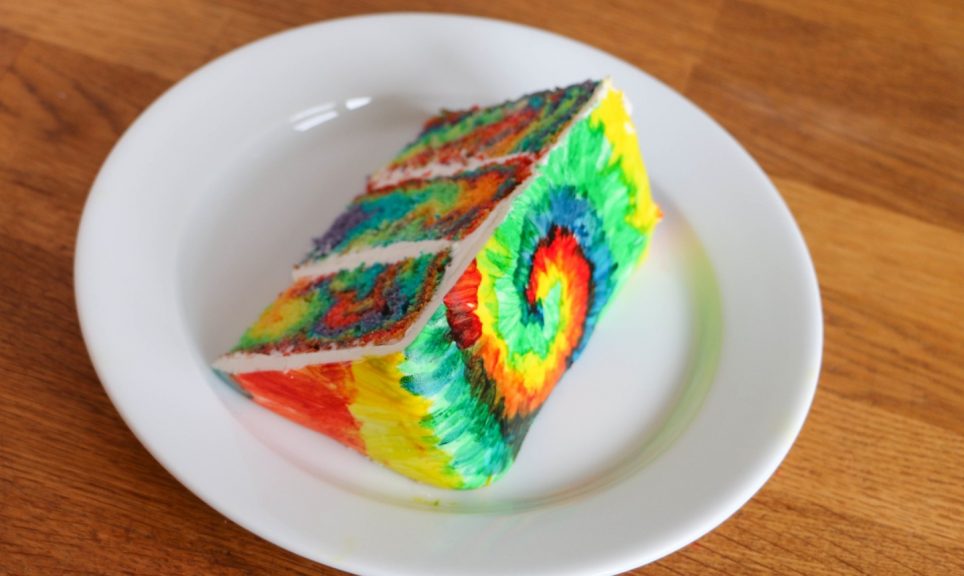 How To Make A Tie Dye Cake — Inside And Out Craftsy 