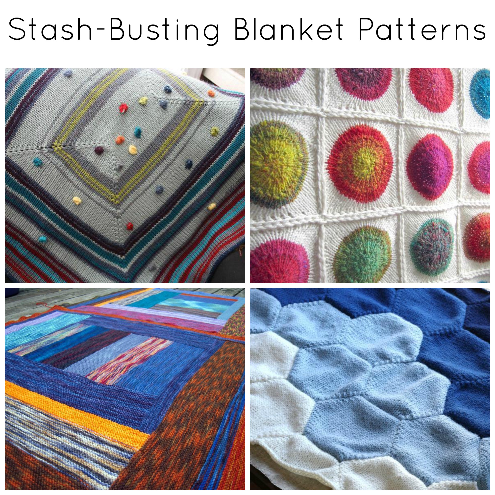12 Stash Busting Blanket Patterns To Knit