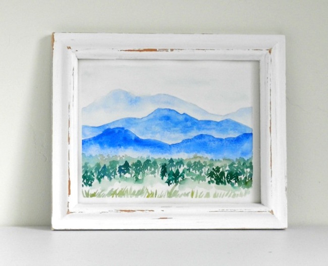 Mountain Majesty: Paint a Watercolor Mountainscape Step by Steparticle featured image thumbnail.