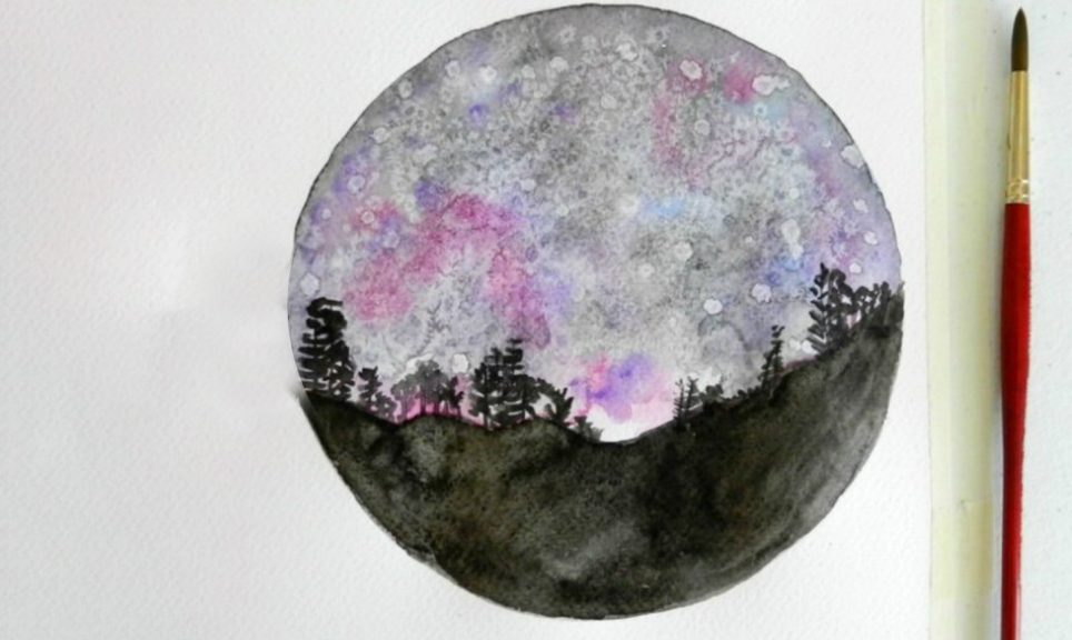 How to Paint a Night Sky in Watercolor Two Tutorials Craftsy