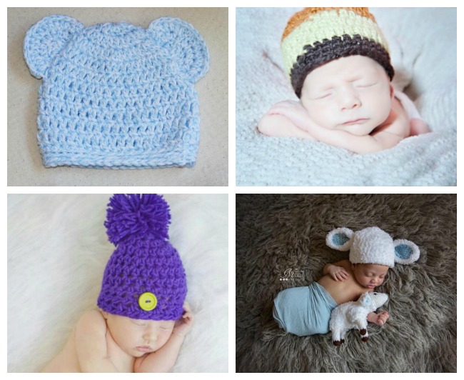 8 Crochet Newborn Hat Patternsarticle featured image thumbnail.
