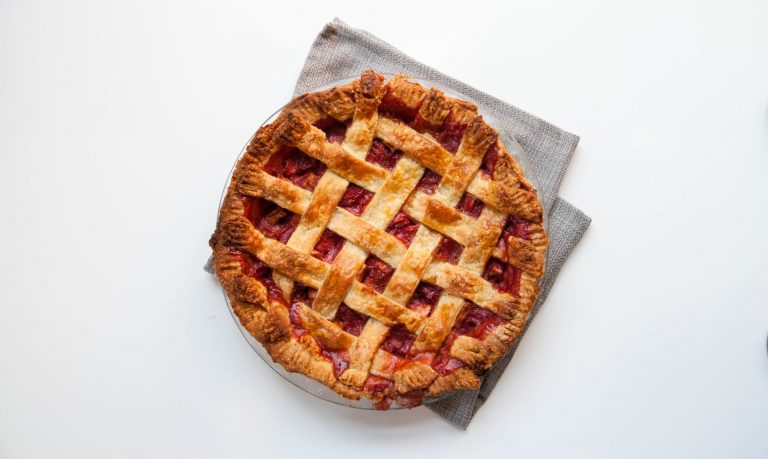 Baked Lattice Design Pie Crust