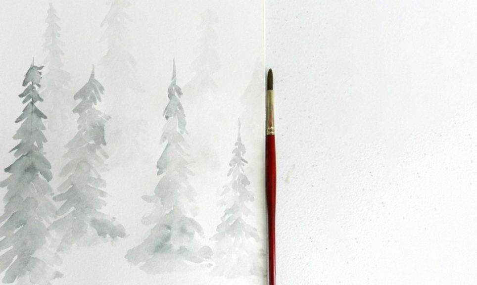 Paint A Fast And Fabulous Watercolor Pine Forest 