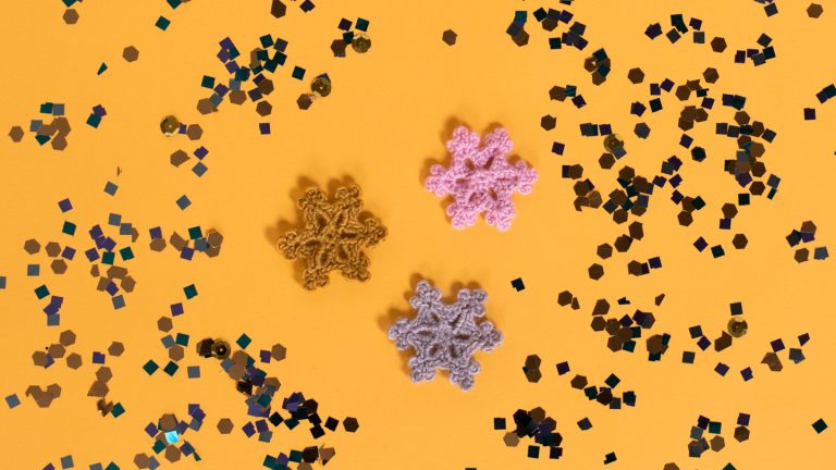 Crocheted Mini Snowflakes