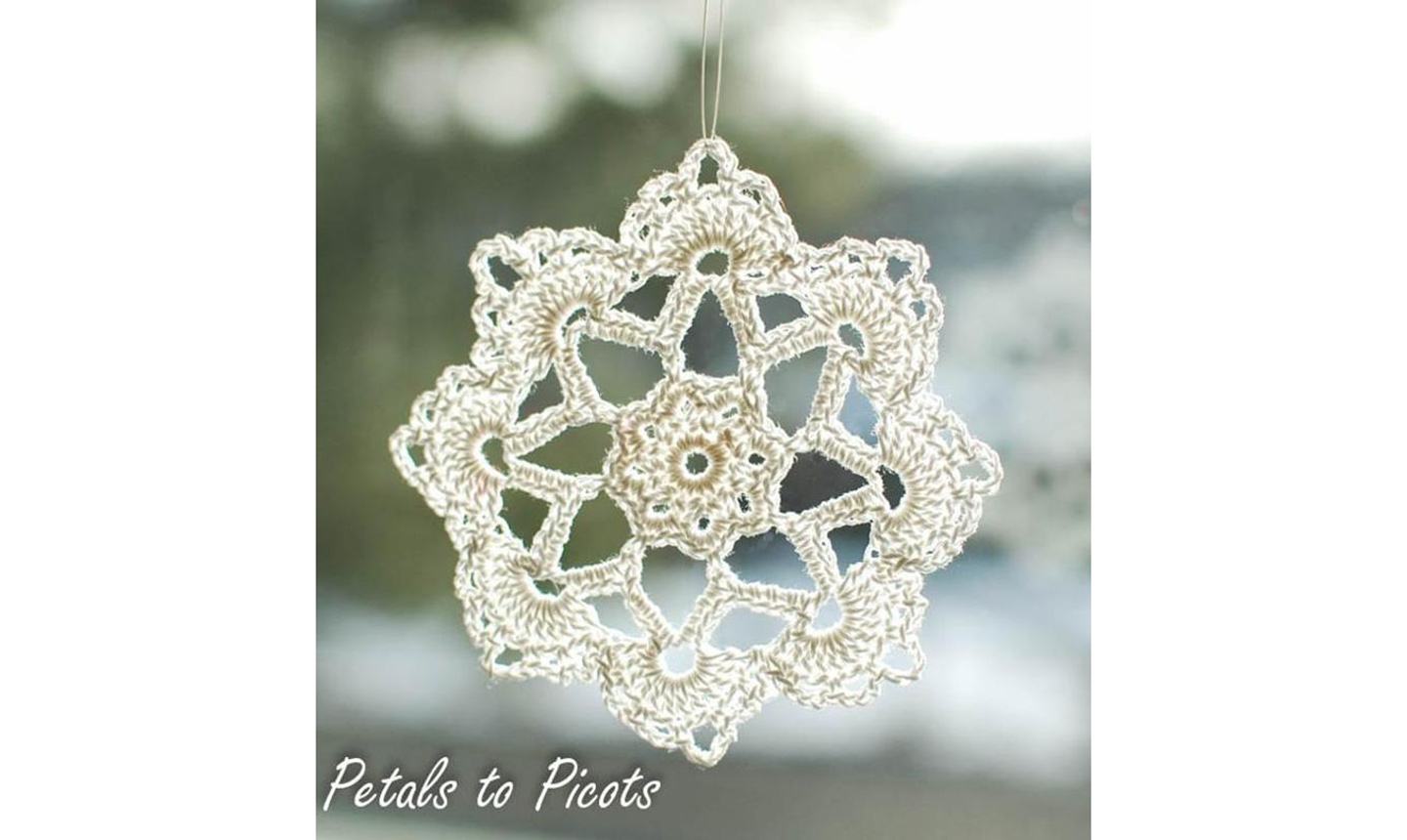 How to Crochet a Snowflake - Version 2 