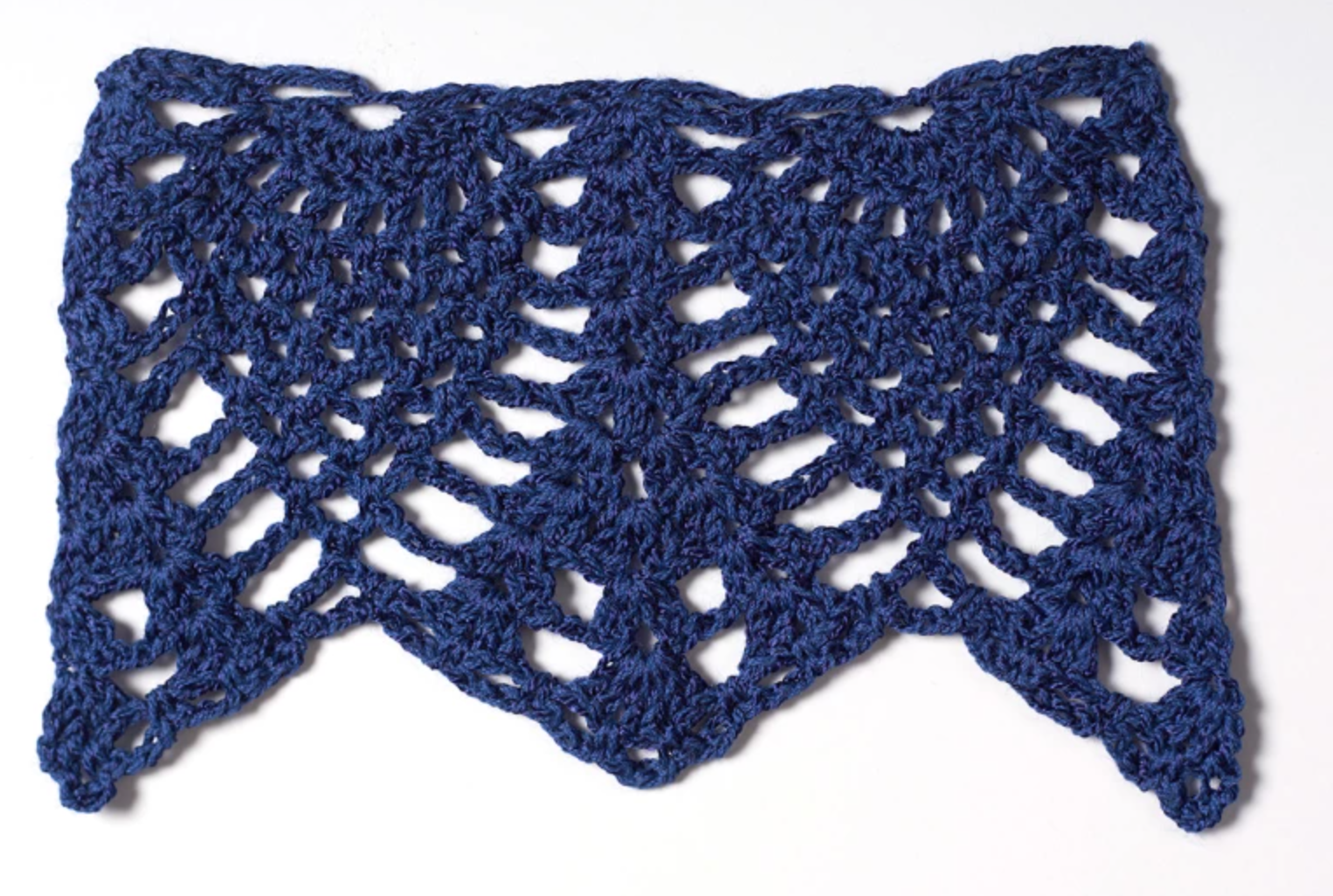 crochet pineapple lace shawl