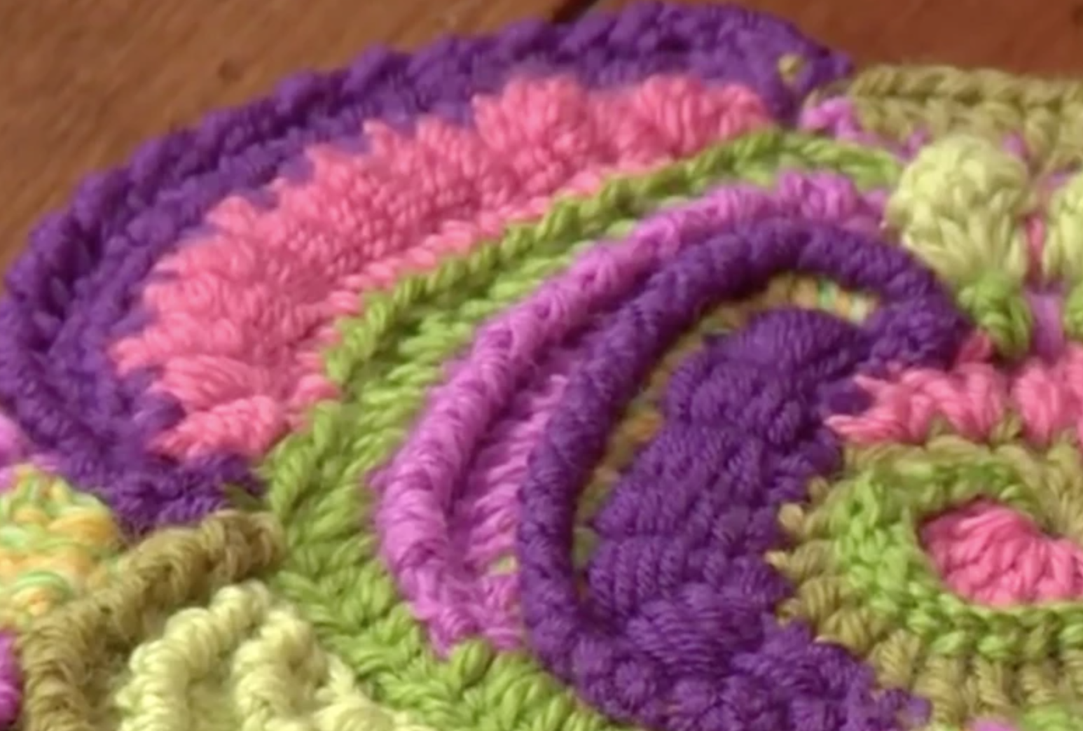 freeform crochet detail