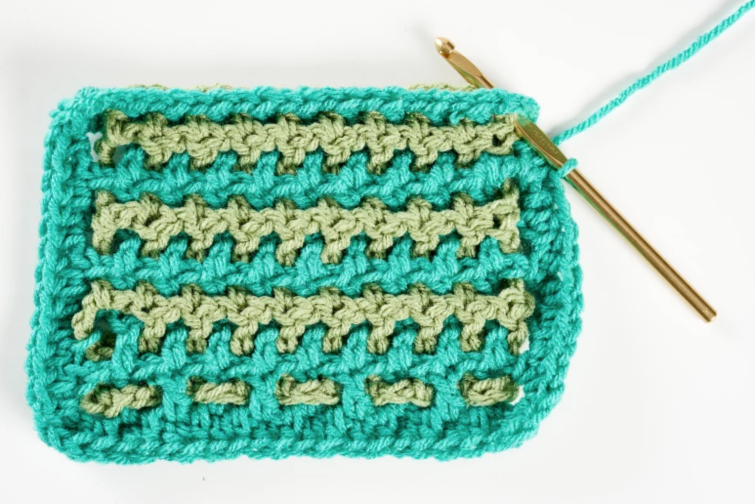 interwoven crochet stitch