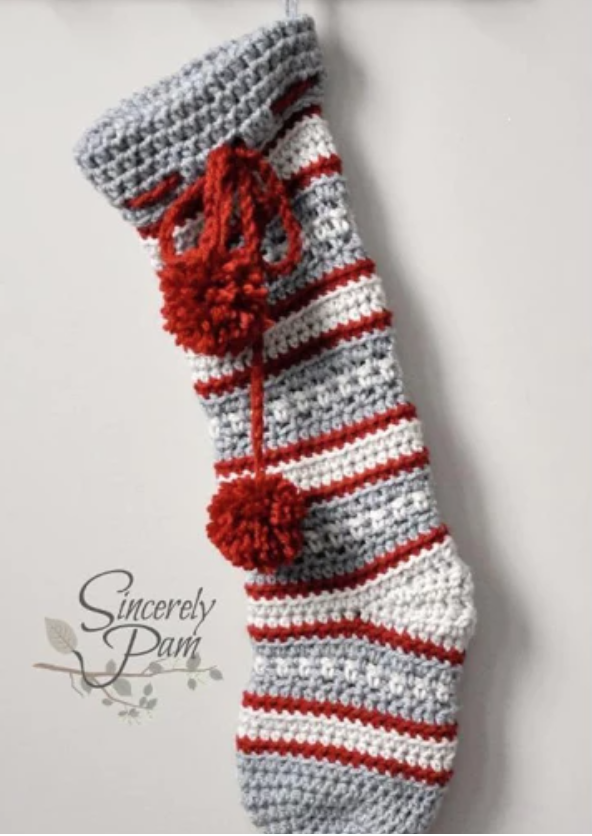 Easy Crochet Stocking Pattern using Single Crochet