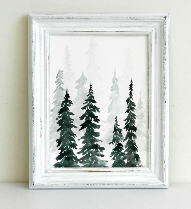 Paint This Fast and Fabulous Watercolor Pine Forestproduct featured image thumbnail.