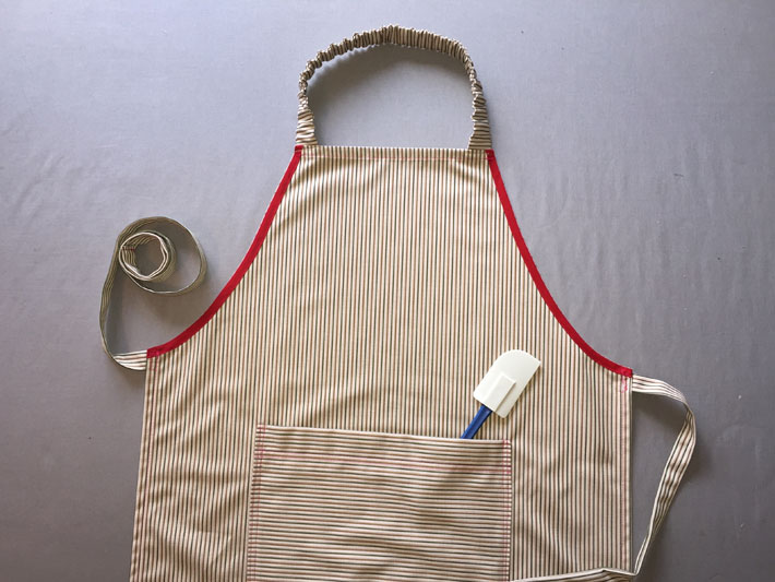 How to Sew an Apron — No Pattern Pieces Needed