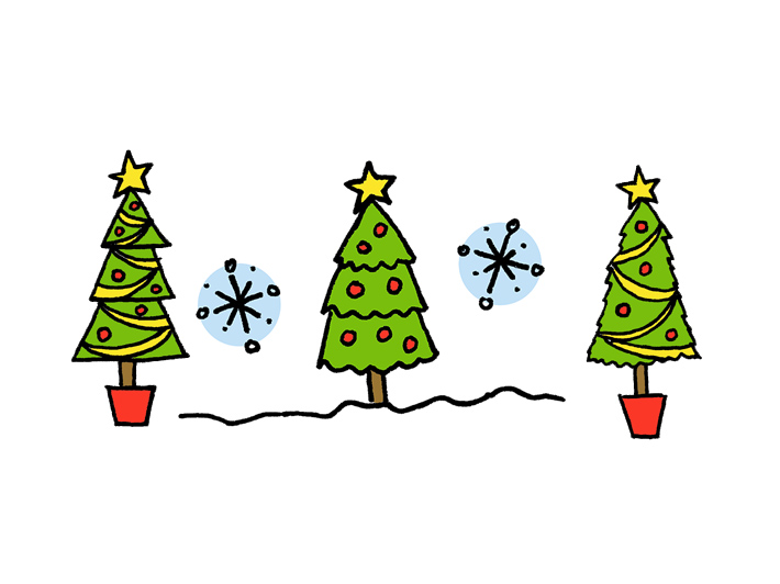 How to Draw a Christmas Tree: 4 Cartoon Tutorials