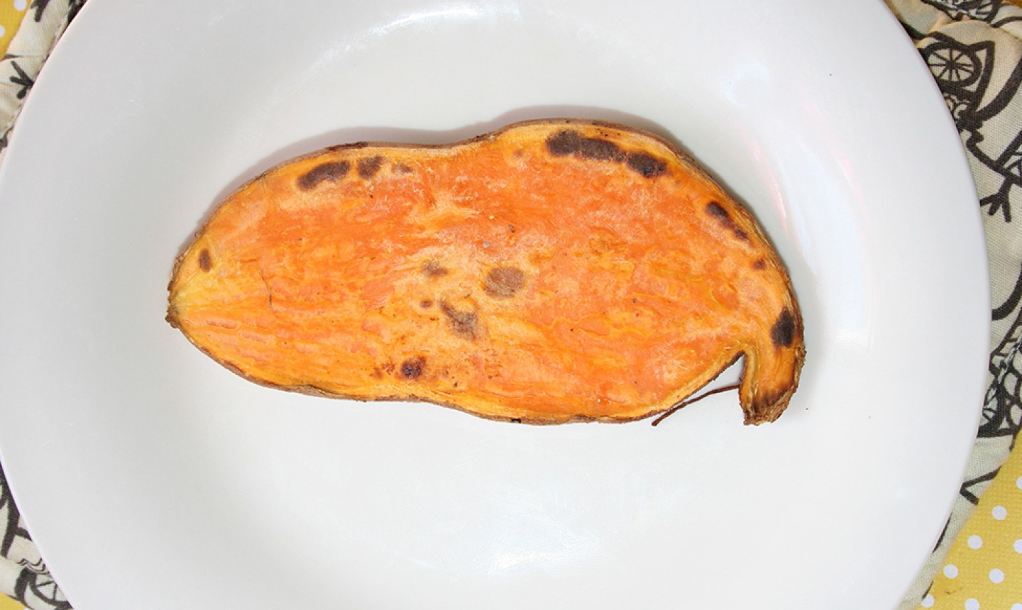 toasted sweet potato slice