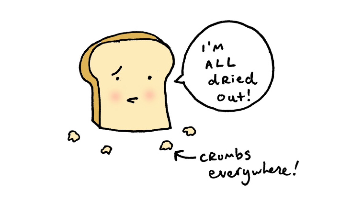 Slide of bread cartoon