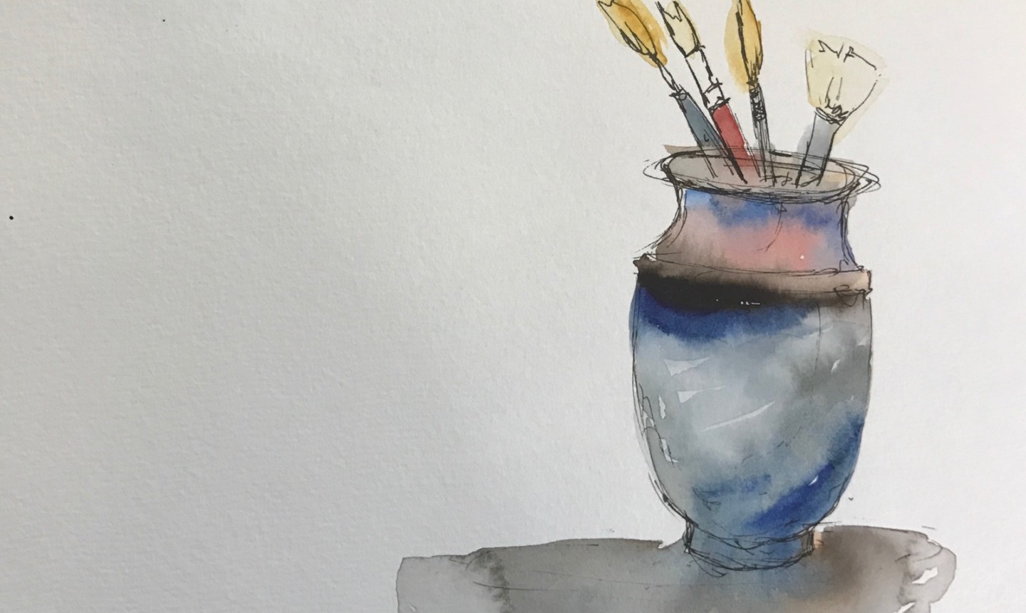 Watercolor painting for beginners with Brush Pens