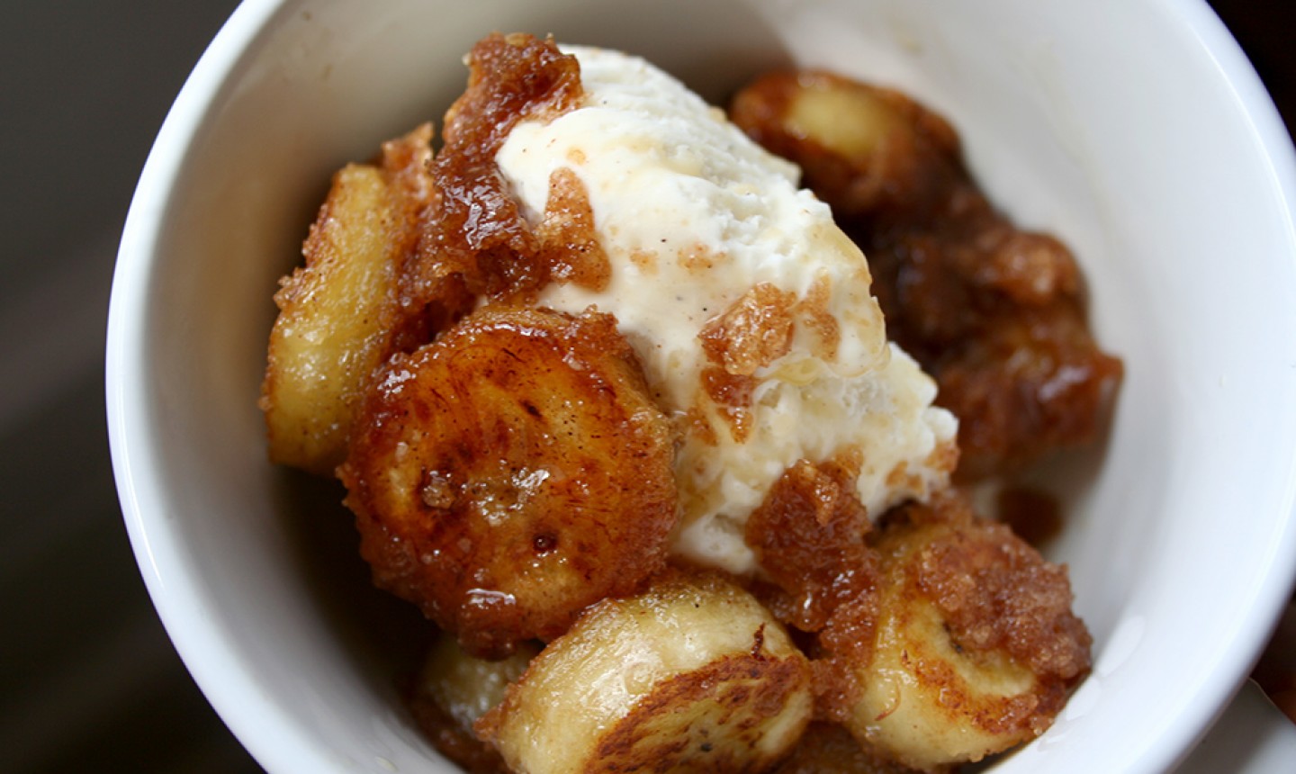 bananas foster in a bowl
