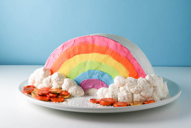 Brighten Up Dessert With an Adorable DIY Rainbow Cakearticle featured image thumbnail.