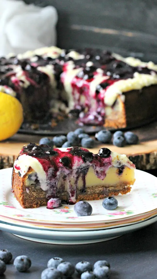 Blueberry French Custard Cake by Catalina Castravet