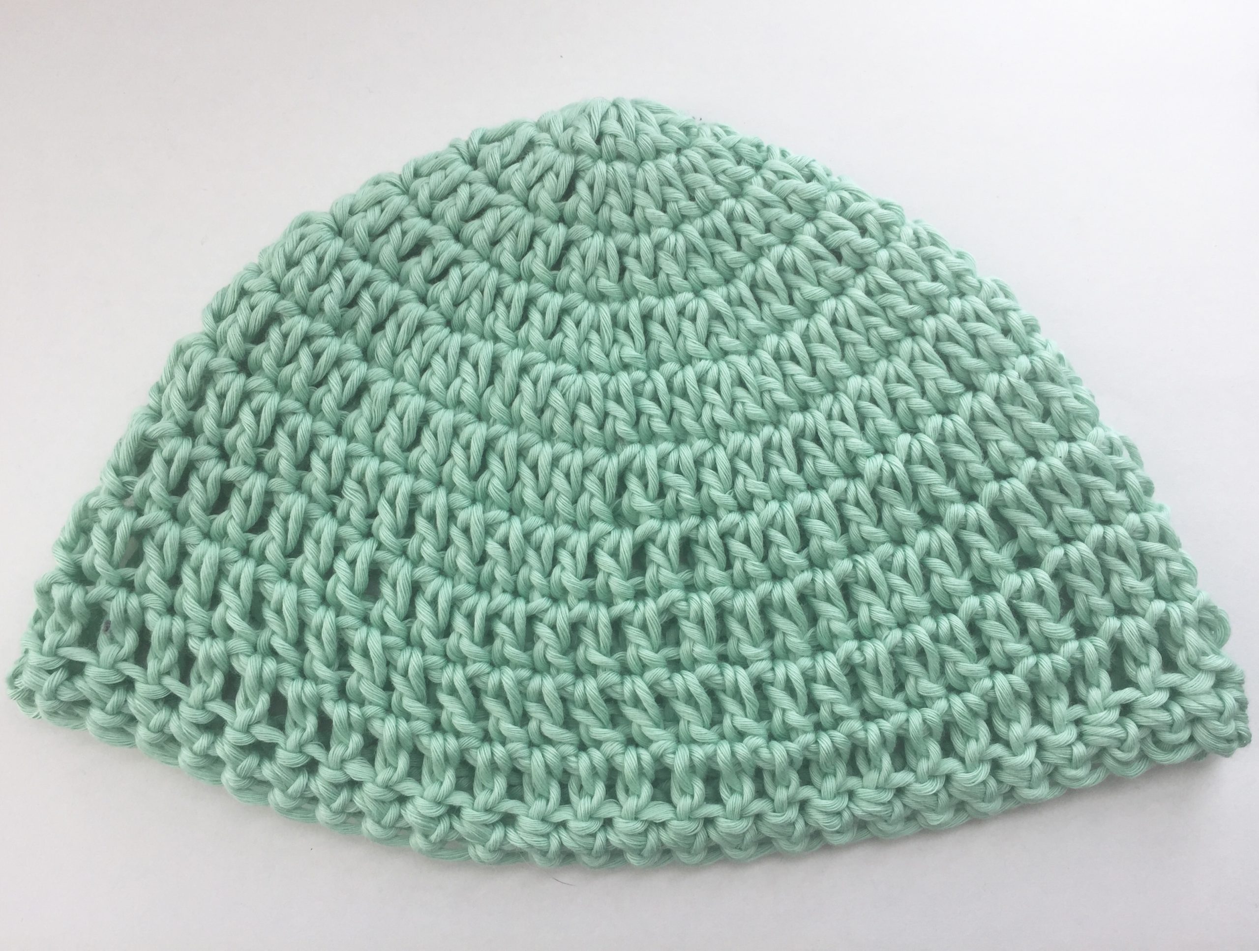 Hooked on Needles: Crocheted baby hat - Instructions and pictures for  beginners