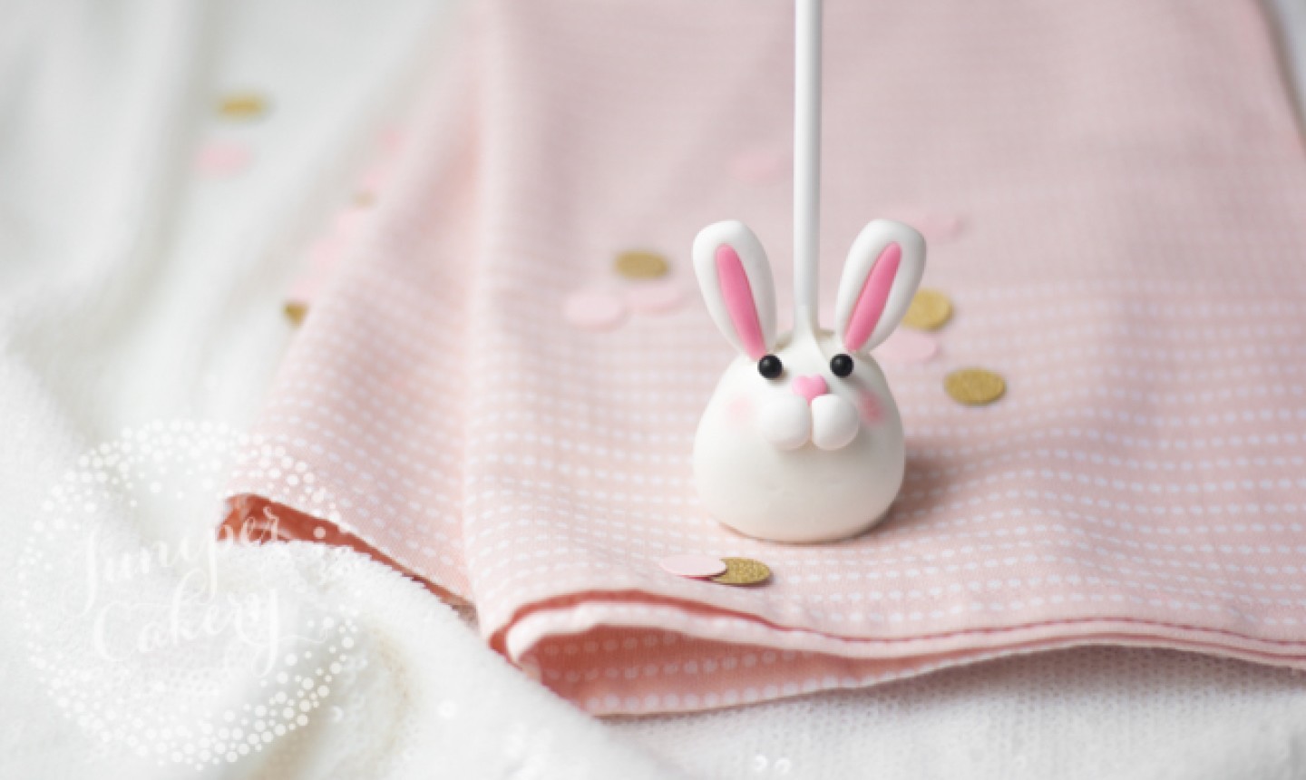 easter bunny cake pop