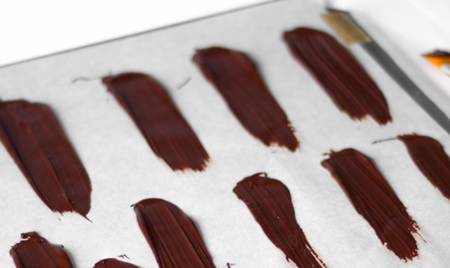 How to Make Chocolate Brush Strokes