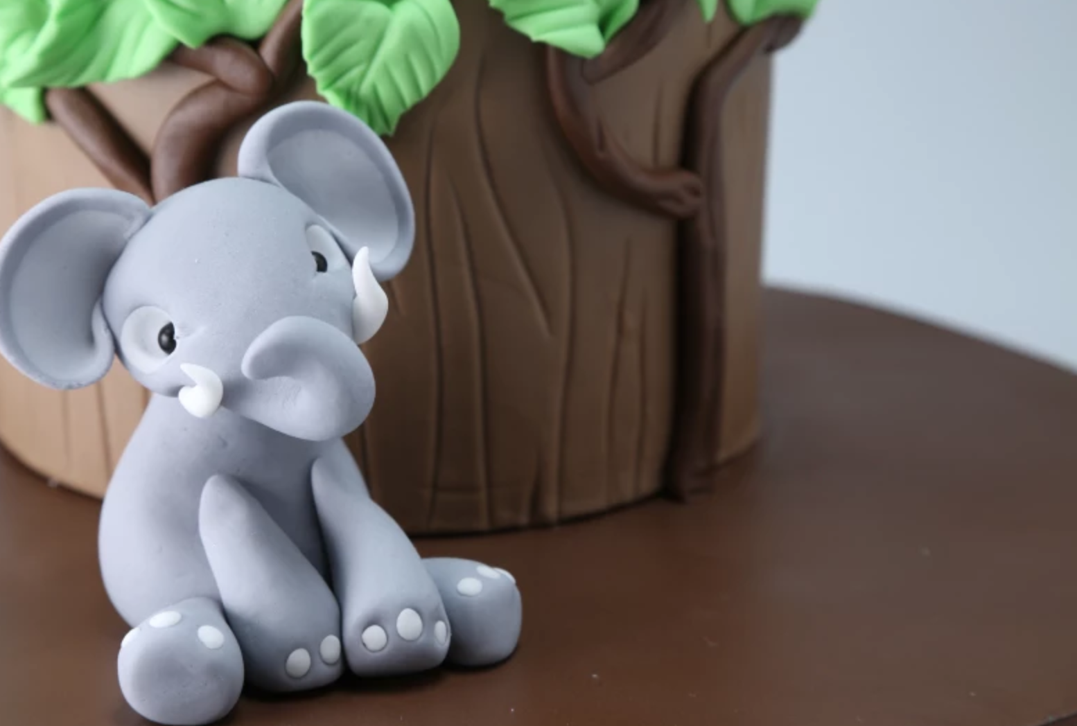 elephant fondant topper