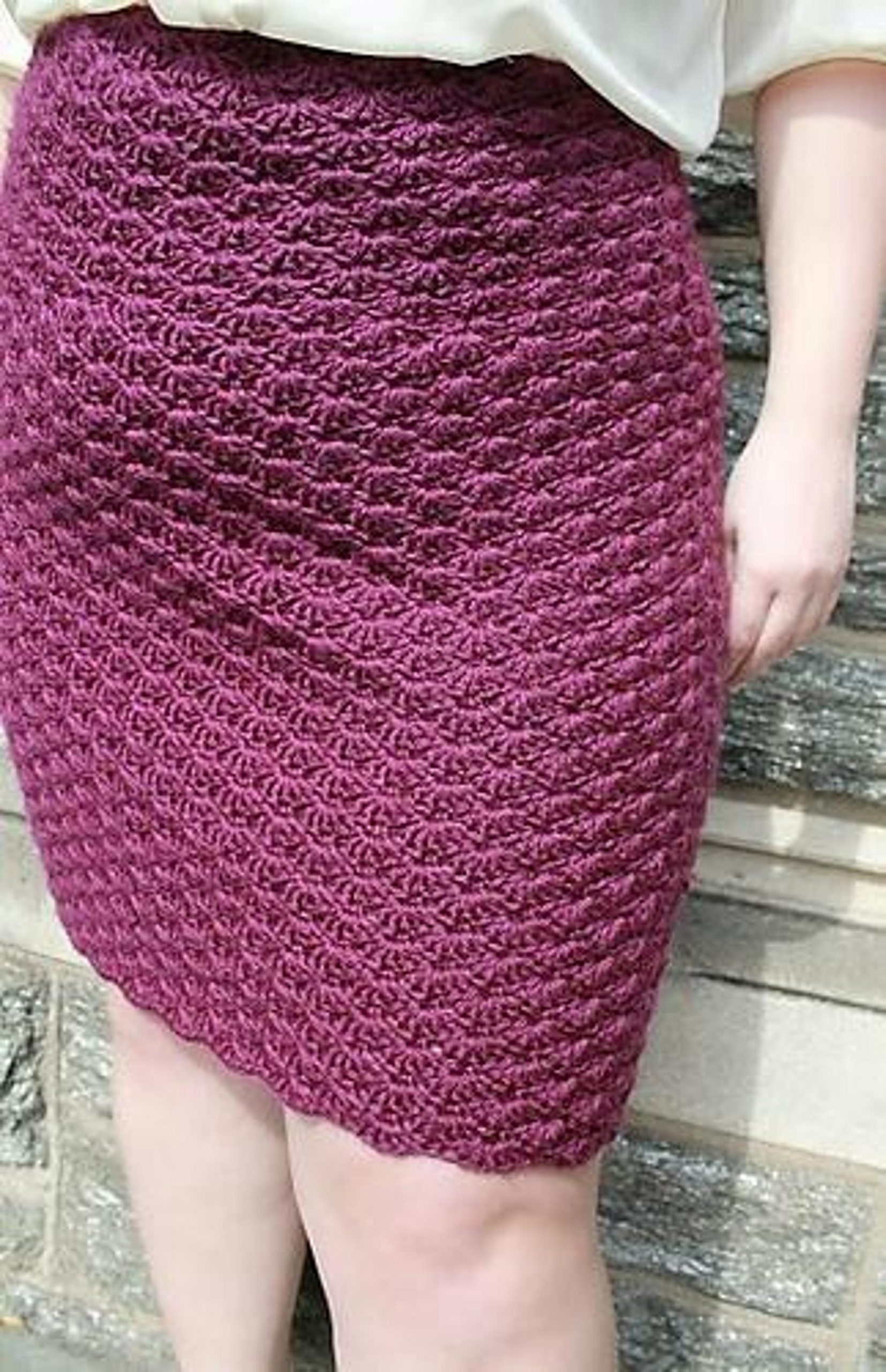 Plus-Size Shell Skirt