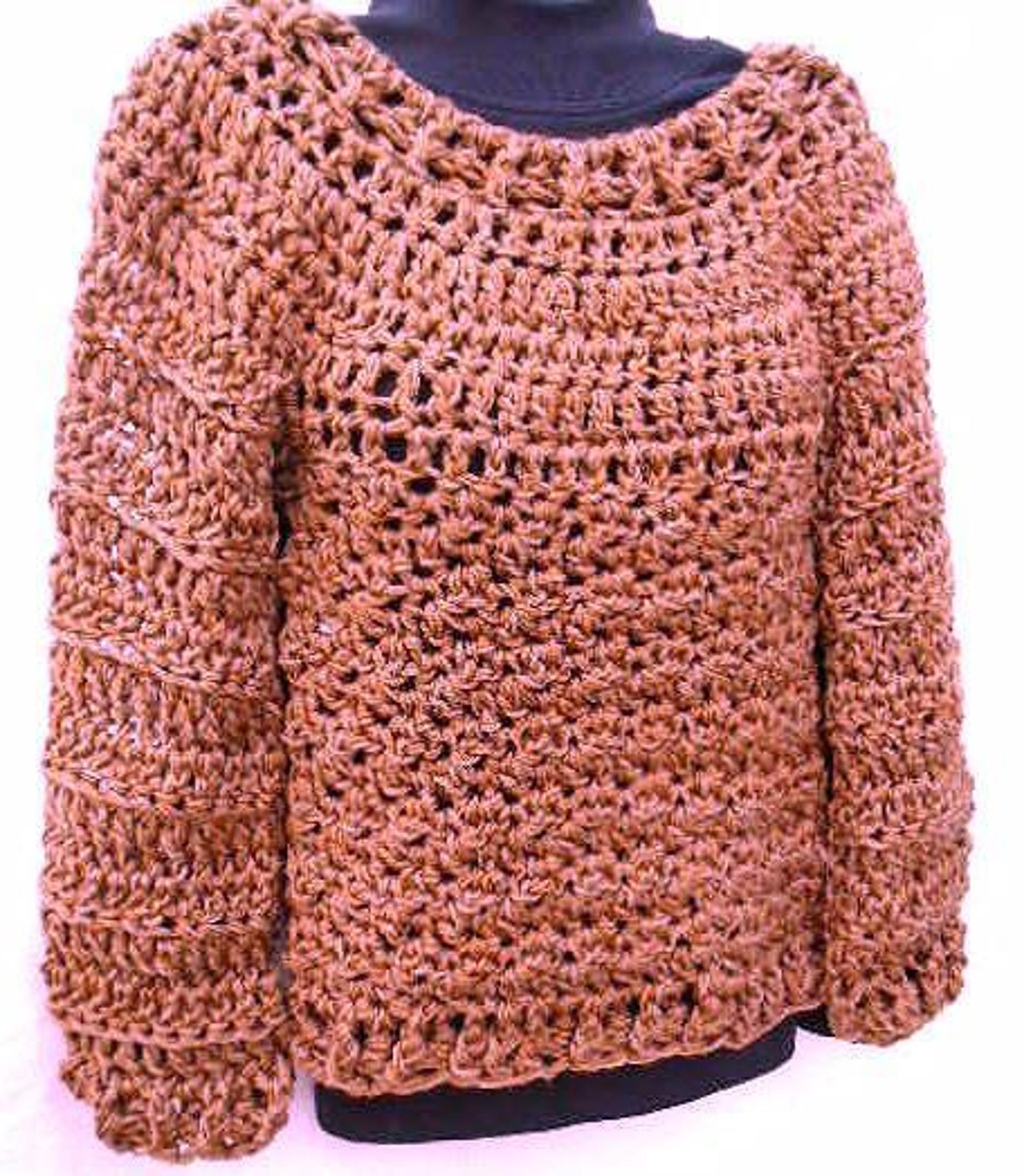 Easy plus size crochet sweaters best sale