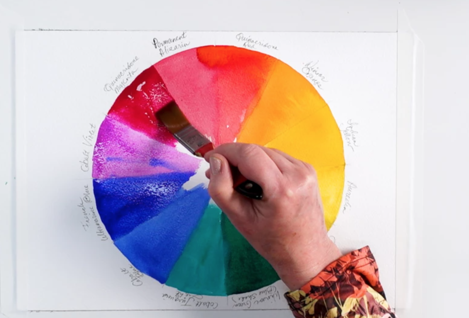 painting color wheel