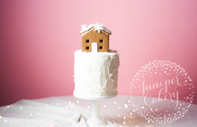Put a Mini Gingerbread House on Top of Your Cake This Winterarticle featured image thumbnail.