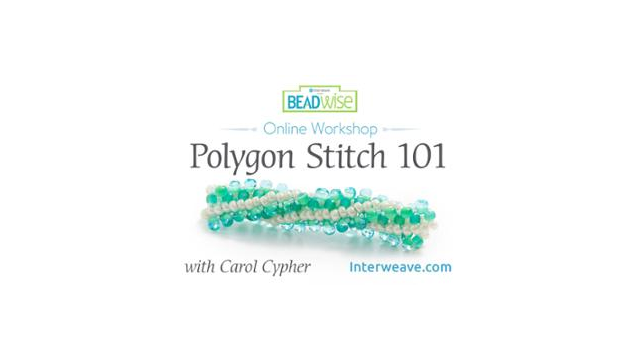 Polygon stitch beading