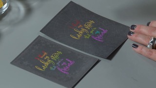 Ombré Embossed Greeting