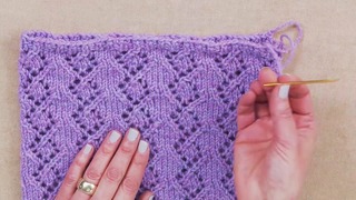 Completing the Lace Cowl