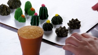 Terra Cotta Cactus Cupcakes