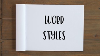 Exploring Words & Styles