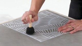 Stencil a Tile or Concrete Floor