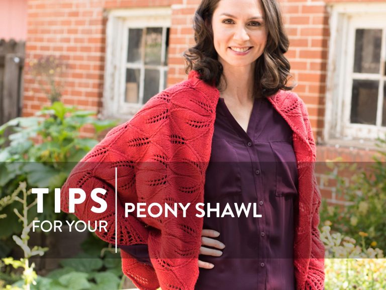 Peony Shawl Kit Video Lessonproduct featured image thumbnail.