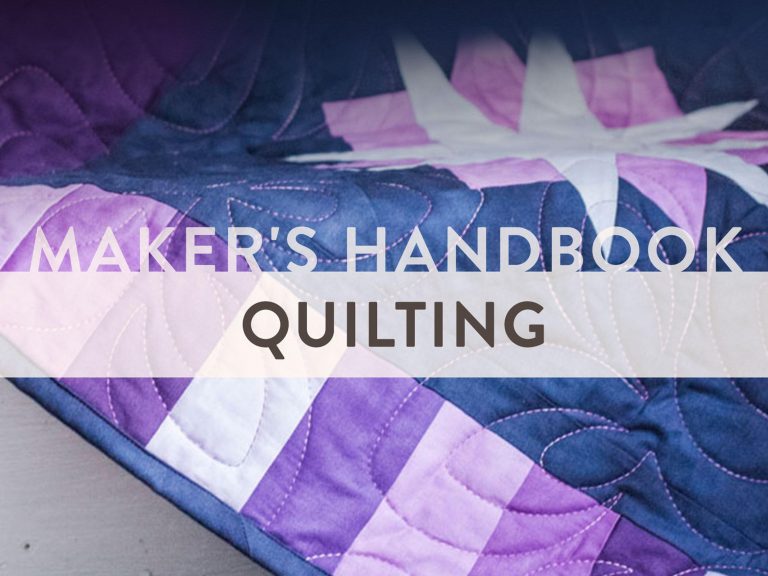 Purple and navy quilt