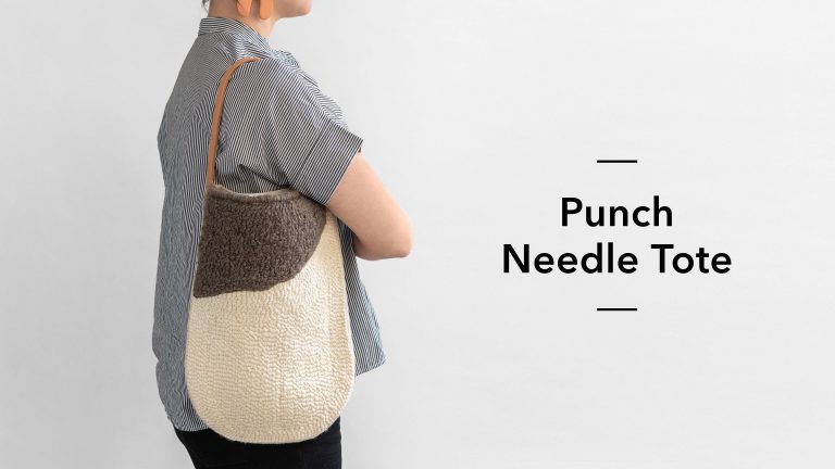 Punch needle tote