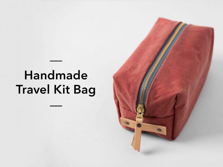 Handmade travel kit bag