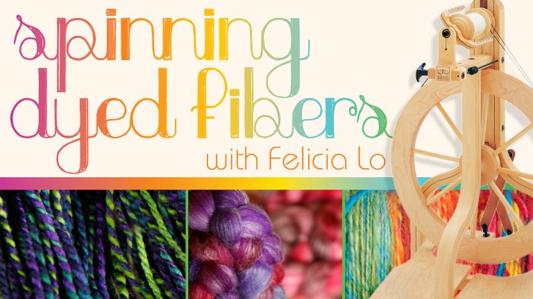 Dyed spun fibers and a spinning wheel