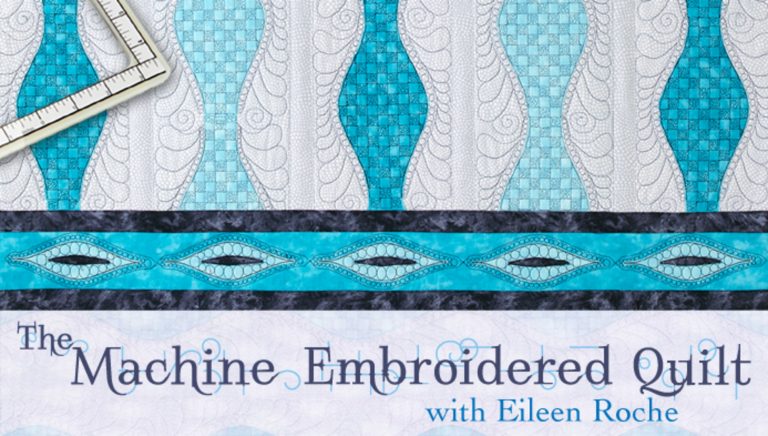 Machine embroidered quilt examples
