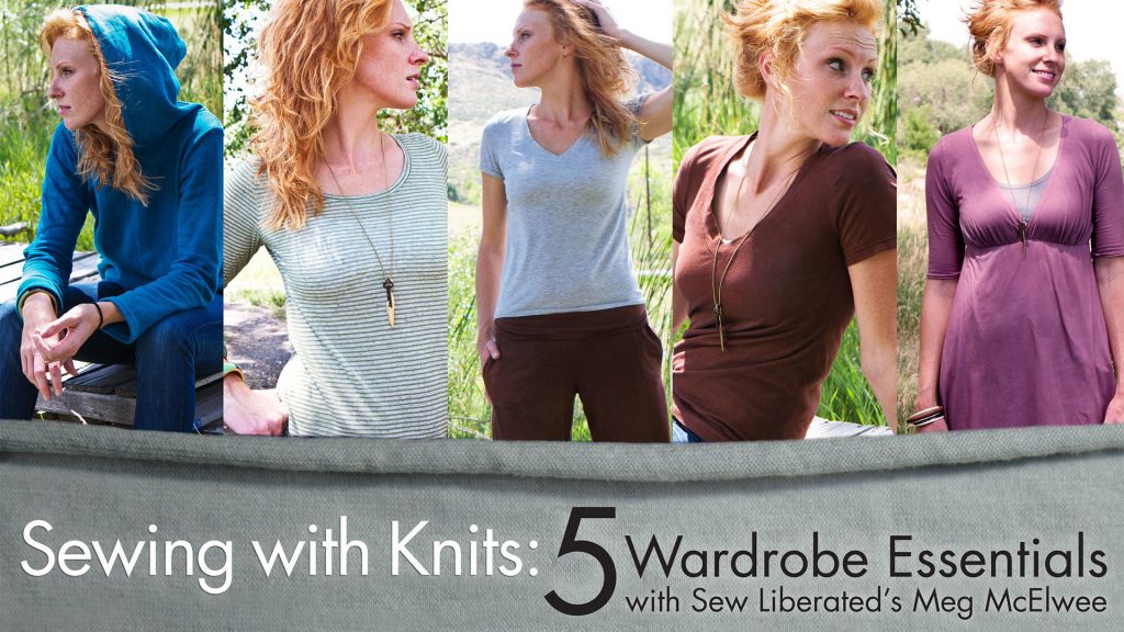Five different knit tops