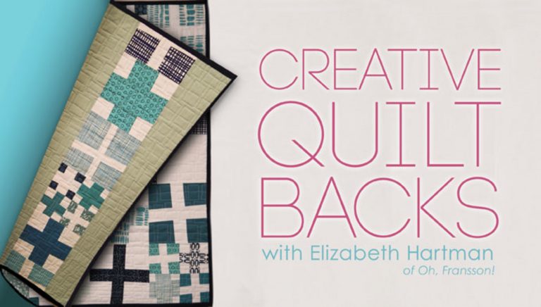 Creative Quilt Backs