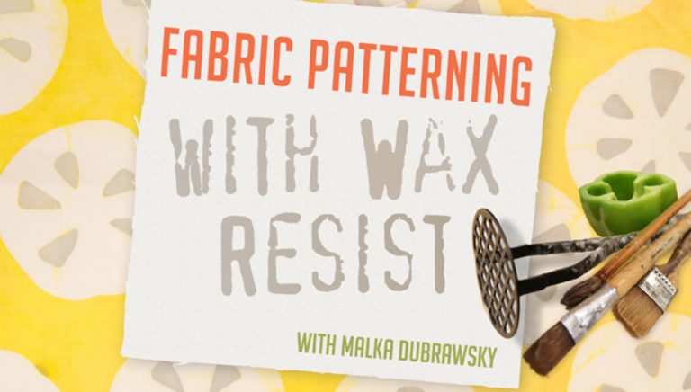 Fabric Patterning with Wax Resist