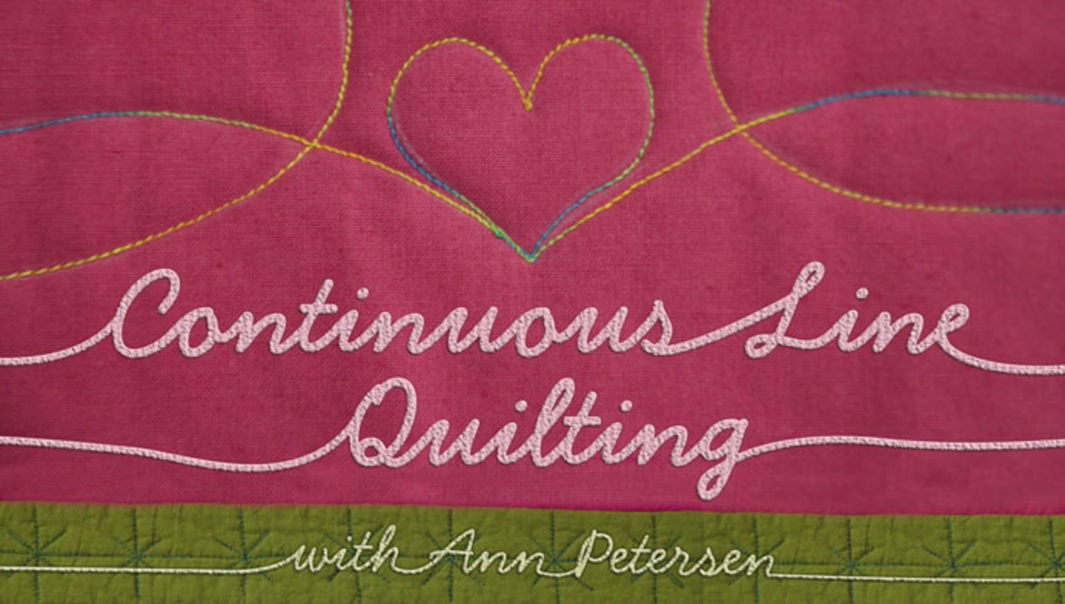 Quilting Big Projects on Small Machines with Ann Petersen 5Class Set