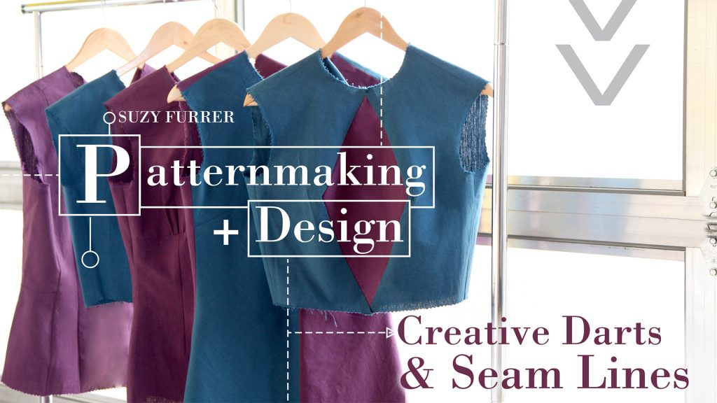 Creative darts and seam lines on garments